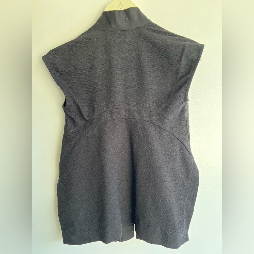 Rick Owens Black Textured Cotton Vest US 4 Made in Italy Avant Garde Minimalist - Picture 3 of 16